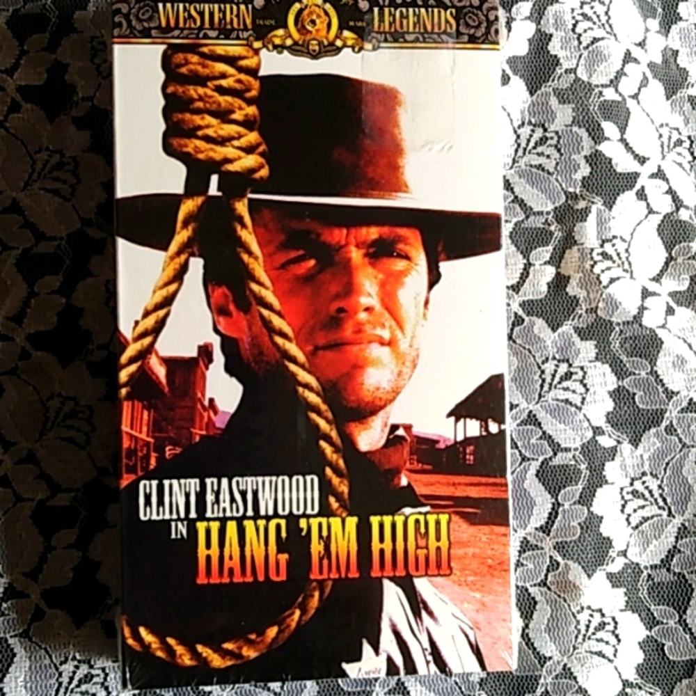 Vhs factory sealed . Hang em high. Clint Eastwood.